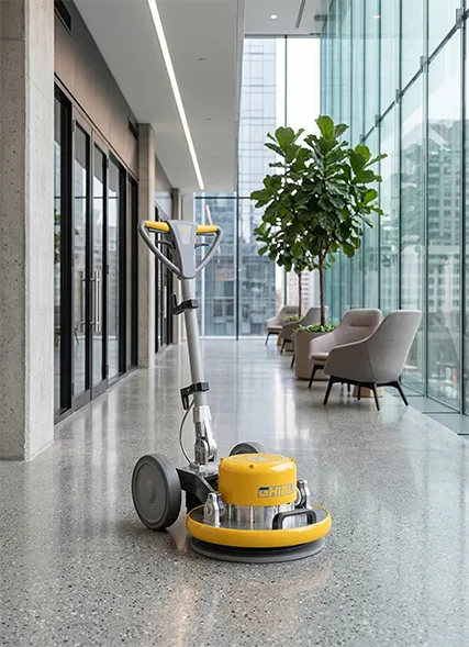 Ein-Pad-Scheuersaugmaschinen